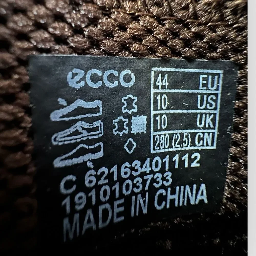 NWOT Ecco Melbourne lace up leather Mens oxfords in Amber Size 10